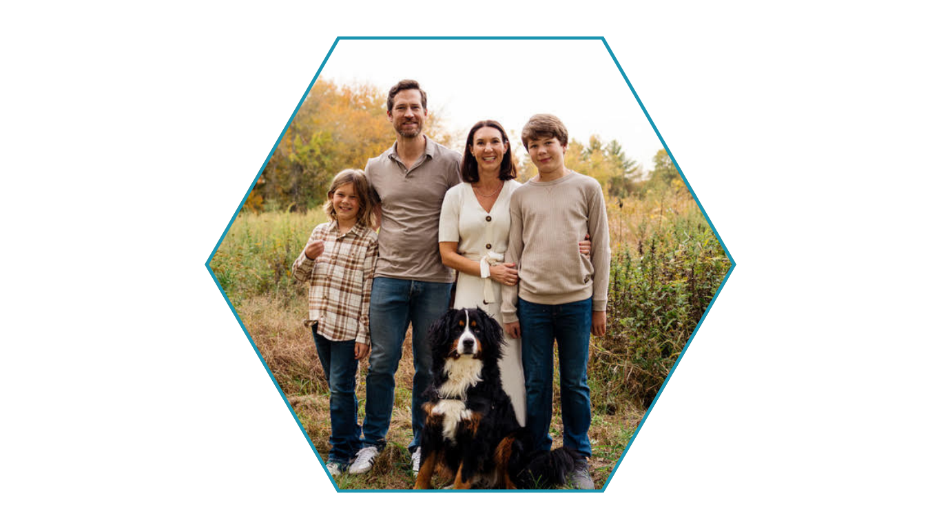 Jennifer Leeper with her family