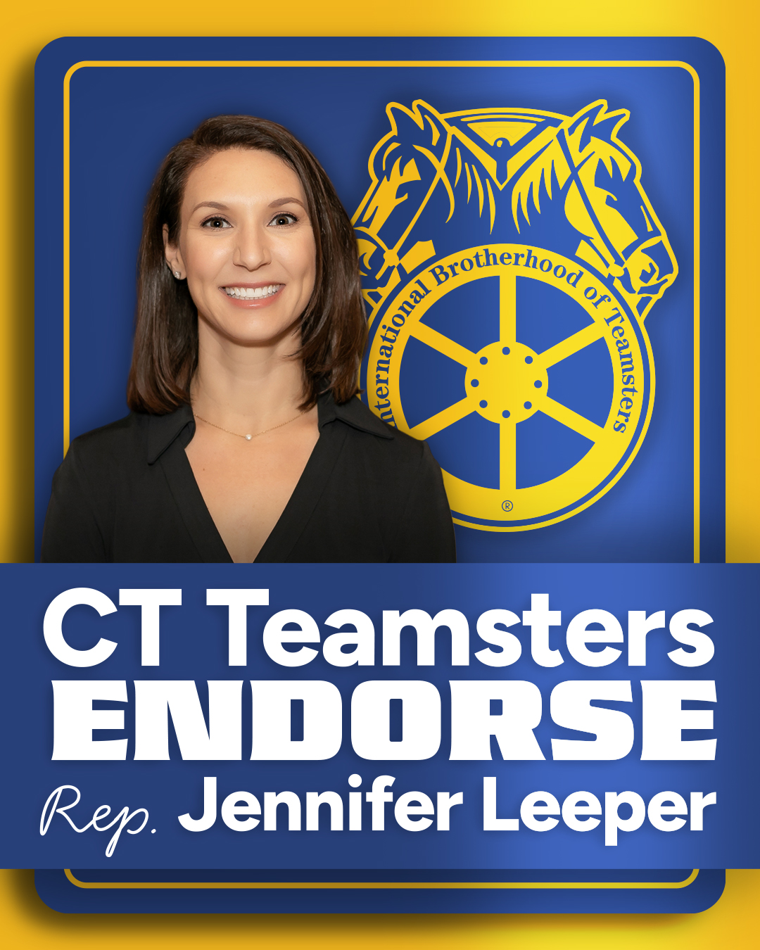 CT Teamsters endorse Rep. Jennifer Leeper