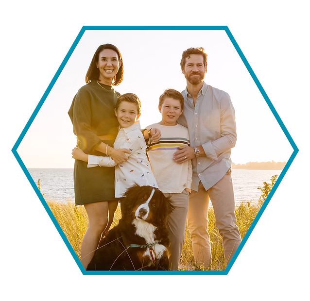 Jennifer Leeper with her family
