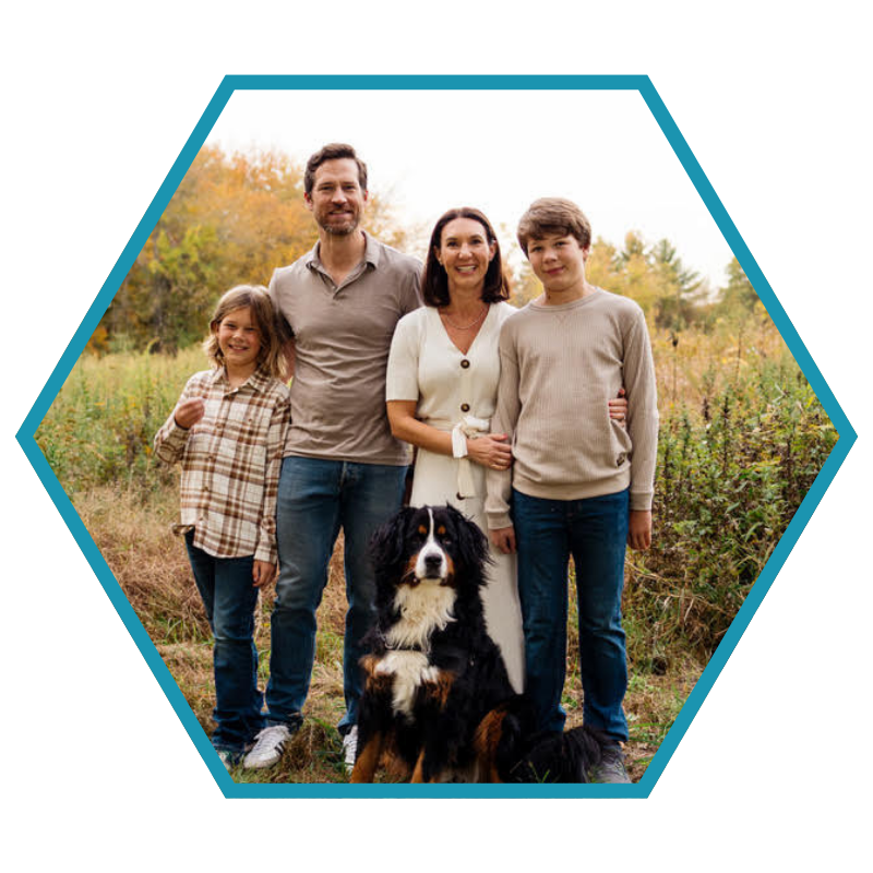 Jennifer Leeper with her family